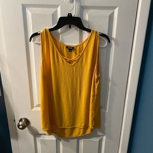 Yellow gauze tank